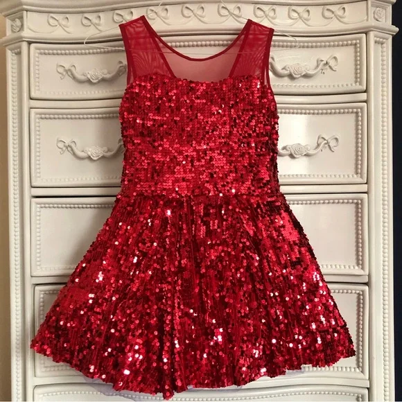 open lace back dress Professional Red Sequin Fringe Gemstones Latin Dance Dresses for Women  Girls Salsa Rumba Chacha Show Solo Dance Costumes – Moderndancedress.com